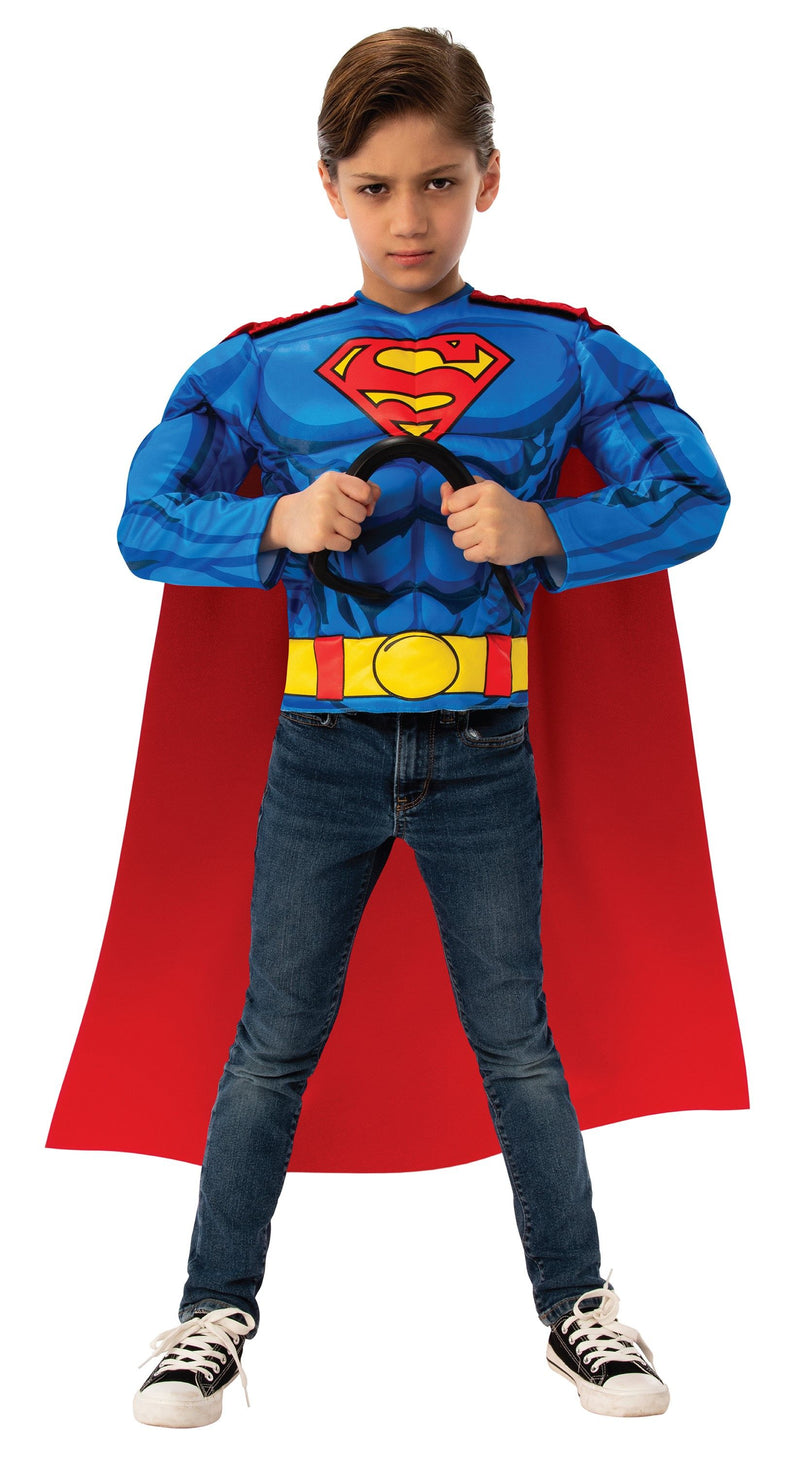 Se Superman Muskeltop og kappe Udklædning ✔ Kæmpe udvalg i  Rubie&