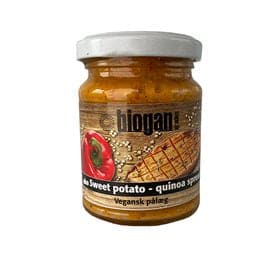 Stort online udvalg i Biogan Sweet potato quinoa smørepålæg Ø 125g. ❤ Biogan ❤ Hurtig levering: 1 - 2 Hverdage og gratis fragt v/køb over 295 kr. GLS til pakkeshop ❤ Varenummer: HG-50402 og barcode / Ean: 5704297426004 på lager - Kæmpe udvalg i Mad & drikke - Over 350 kendte brands på udsalg