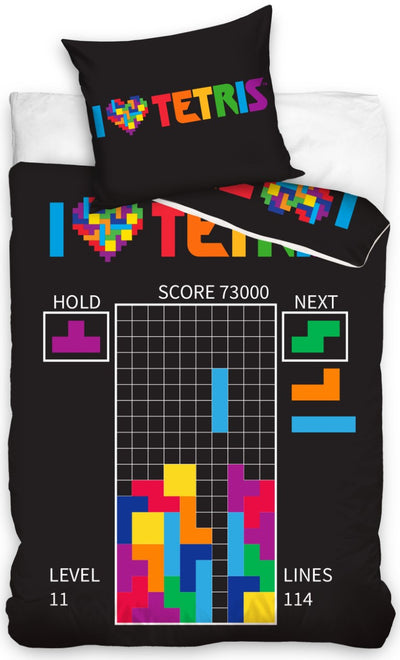 Se Tetris Gamer Sengetøj - 100 procent bomuld ✔ Kæmpe udvalg i  mmaction ✔ Hurtig levering: 1 - 2 Hverdage samt billig fragt - Varenummer: MMA-20401147 og barcode / Ean: '5904302513471 på lager - Udsalg på Gaming Sengetøj til Børn Spar op til 63% - Over 434 design mærker på udsalg