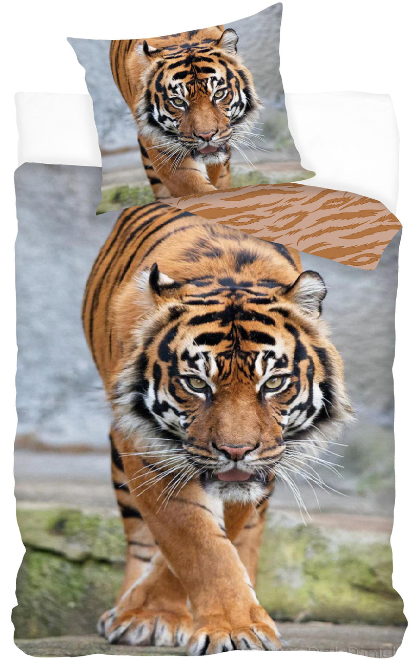 Se Tiger Sengetøj 140 x 200, 100 procent bomuld ✔ Kæmpe udvalg i Mmaction ✔ Hurtig levering: 1 - 2 Hverdage samt billig fragt - Varenummer: MMA-215027 og barcode / Ean: &