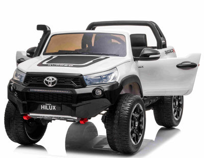 Se Toyota Hilux 24v ELBil m/2x24V 240W motor + Lædersæde + Gummihjul, Hvid ❤ Kæmpe udvalg i Megaleg ❤ Hurtig levering: 1 - 2 Hverdage samt billig fragt - Varenummer: MMA-28119 og barcode / Ean: '5712548281197 på lager - Udsalg på Elbiler til Børn 24V Spar op til 65% - Over 454 kendte mærker på udsalg