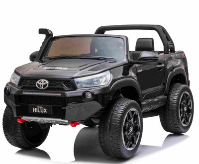 Se Toyota Hilux 24v ELBil m/2x24V 240W motor + Lædersæde + Gummihjul, Sort ❤ Kæmpe udvalg i Megaleg ❤ Hurtig levering: 1 - 2 Hverdage samt billig fragt - Varenummer: MMA-28118 og barcode / Ean: '5712548281180 på lager - Udsalg på Elbiler til Børn 24V Spar op til 64% - Over 454 kendte mærker på udsalg