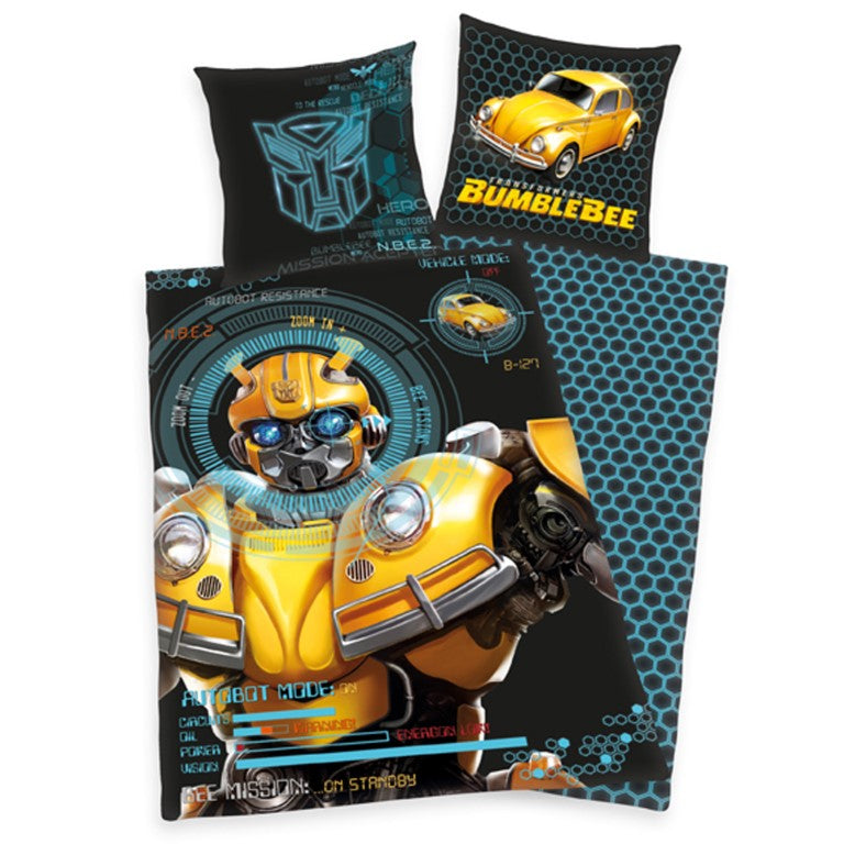 Se Transformer Bumblebee  Sengetøj 135x200 cm - 100 procent bomuld ✔ Kæmpe udvalg i  mmaction ✔ Hurtig levering: 1 - 2 Hverdage samt billig fragt - Varenummer: MMA-2010143 og barcode / Ean: &