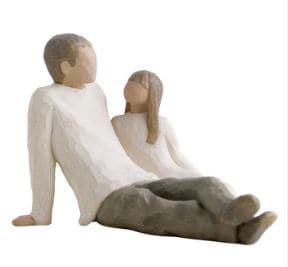 Willow Tree Father & Daughter H: 11.5 cm