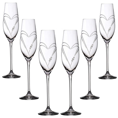 Se Matrivo Two Hearts Champagneglas med Swarovski krystaller - 6 stk. ❤ Stort online udvalg i Matrivo ❤ Hurtig levering: 1 - 2 Hverdage samt billig fragt ❤ Varenummer: MAT-10476 og barcode / Ean: 0745114221872 på lager - Udsalg på Vinglas - Over 857 kendte brands på udsalg