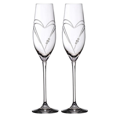 Se Matrivo Two Hearts Champagneglas med Swarovski krystaller - 2 stk. ❤ Stort online udvalg i Matrivo ❤ Hurtig levering: 1 - 2 Hverdage samt billig fragt ❤ Varenummer: MAT-9000 og barcode / Ean: 0745114221872 på lager - Udsalg på Vinglas - Over 785 kendte brands på udsalg
