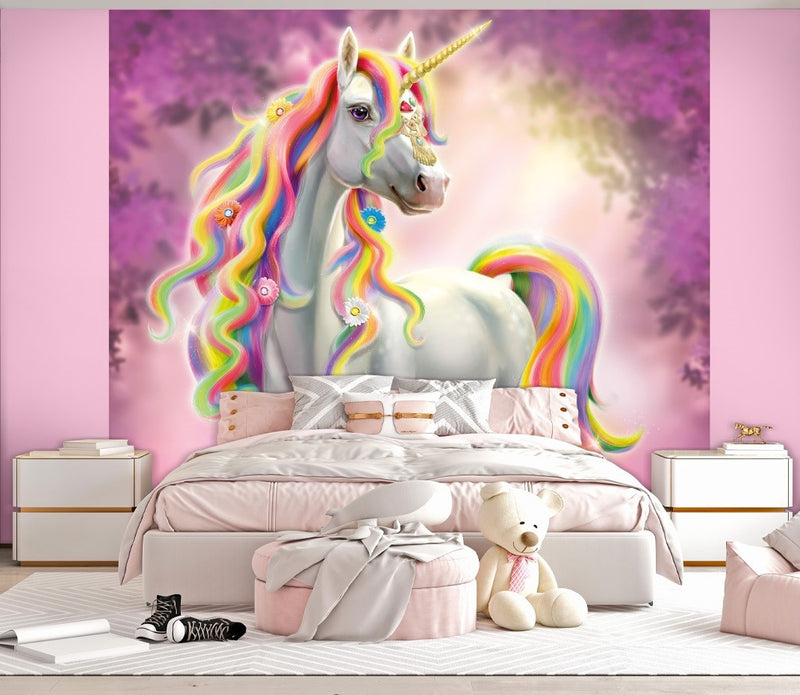 Se Unicorn Ædelsten enhjørning tapet 243 x 305 cm ✔ Kæmpe udvalg i  Walltastic ✔ Hurtig levering: 1 - 2 Hverdage samt billig fragt - Varenummer: MMA-19847013 og barcode / Ean: &