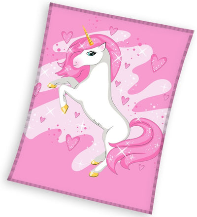 Se Unicorn Enhjørning Fleece tæppe - 150 x 200 cm ✔ Kæmpe udvalg i Mmaction ✔ Hurtig levering: 1 - 2 Hverdage samt billig fragt - Varenummer: MMA-2040285 og barcode / Ean: '5904302516823 på lager - Udsalg på Fleece tæpper til børn Spar op til 62% - Over 454 design mærker på udsalg