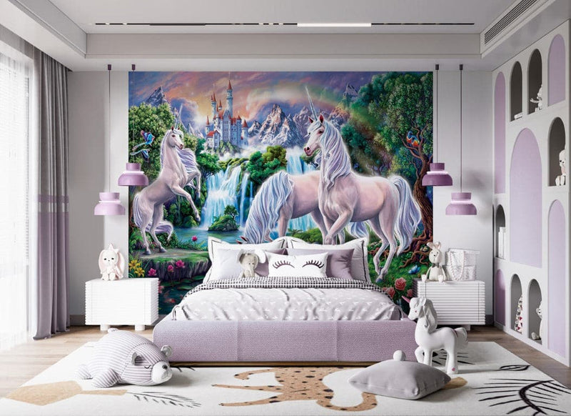 Se Unicorn Paradise tapet 243 x 305 cm ✔ Kæmpe udvalg i  Walltastic ✔ Hurtig levering: 1 - 2 Hverdage samt billig fragt - Varenummer: MMA-19846740 og barcode / Ean: &