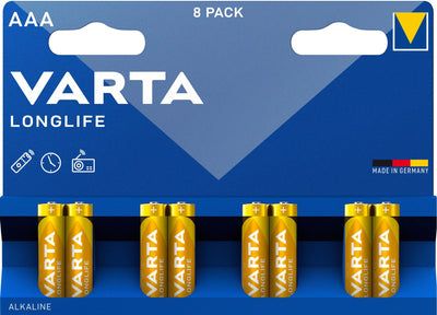 Se Varta Longlife AAA-batterier (4-pak) ❤ Stort online udvalg i Varta ❤ Hurtig levering: 1 - 2 Hverdage samt billig fragt ❤ Varenummer: ELG-405847 og barcode / Ean: 4008496681969 på lager - Udsalg på Batterier - Over 350 kendte brands på udsalg