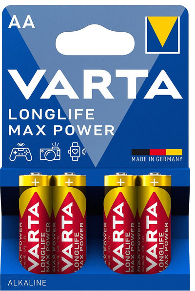 Se Varta Longlife Max Power AA-batterier (4-pak) ❤ Stort online udvalg i Varta ❤ Hurtig levering: 1 - 2 Hverdage samt billig fragt ❤ Varenummer: ELG-VAR183578 og barcode / Ean: 4008496105946 på lager - Udsalg på Batterier - Over 785 kendte brands på udsalg
