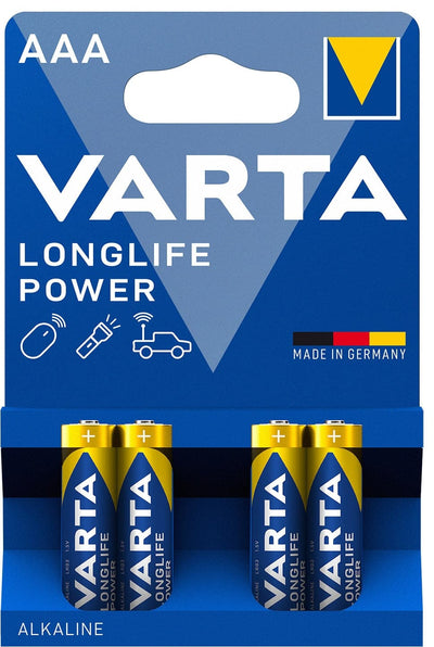 Se Varta Longlife Power AAA-batterier (4-pak) ❤ Stort online udvalg i Varta ❤ Hurtig levering: 1 - 2 Hverdage samt billig fragt ❤ Varenummer: ELG-VARTA49034 og barcode / Ean: 4008496559749 på lager - Udsalg på Batterier - Over 785 kendte brands på udsalg