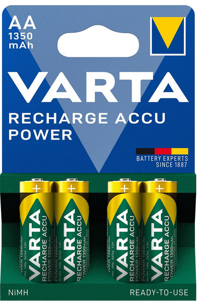 Se Varta Power AA 1350Mah-batteri (4 stk.) ❤ Stort online udvalg i Varta ❤ Hurtig levering: 1 - 2 Hverdage samt billig fragt ❤ Varenummer: ELG-405850 og barcode / Ean: 4008496884346 på lager - Udsalg på Batterier - Over 350 kendte brands på udsalg