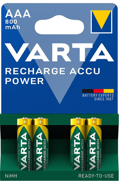 Se Varta Power AAA 800Mah-batterier (4-pak) ❤ Stort online udvalg i Varta ❤ Hurtig levering: 1 - 2 Hverdage samt billig fragt ❤ Varenummer: ELG-VAR183561 og barcode / Ean: 4008496550616 på lager - Udsalg på Batterier - Over 785 kendte brands på udsalg