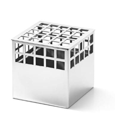 Georg Jensen Matrix Cube Vase, Blank, lille - Køb online nu