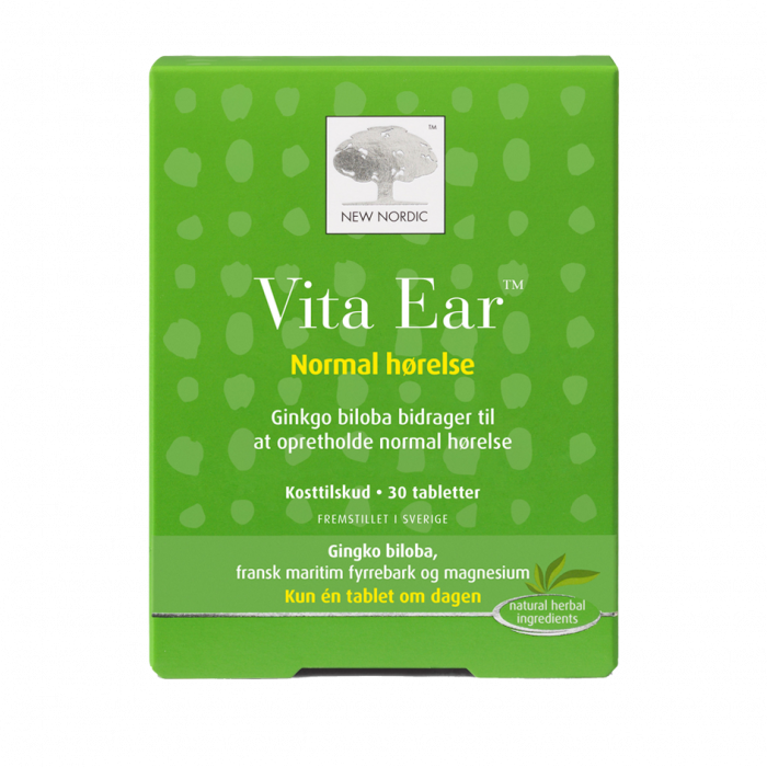 Stort online udvalg i New Nordic Vita Ear 30 tabl. ❤ New Nordic ❤ Hurtig levering: 1 - 2 Hverdage og gratis fragt v/køb over 295 kr. GLS til pakkeshop ❤ Varenummer: HG-45607 og barcode / Ean: 5021807456079 på lager - Kæmpe udvalg i Kosttilskud - Over 454 design brands på udsalg