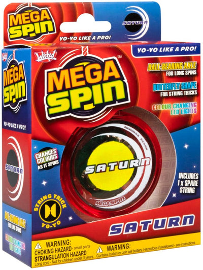 Se Wicked Mega Spin Saturn - LED Yo-yo ✔ Kæmpe udvalg i Wicked Vision ✔ Hurtig levering: 1 - 2 Hverdage samt billig fragt - Varenummer: MMA-226023 og barcode / Ean: '5060170943823 på lager - Udsalg på Havespil til børn Spar op til 61% - Over 434 design brands på udsalg