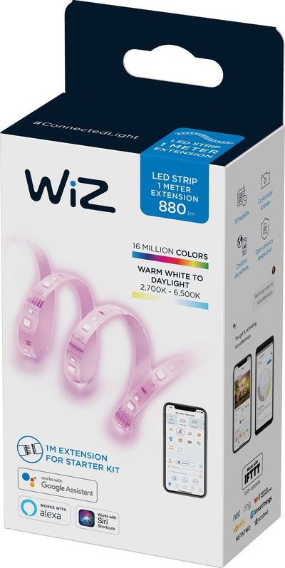 Se WiZ LED lysstribeudvidelse 871951426108200 (1 m) ❤ Stort online udvalg i Wiz ❤ Hurtig levering: 1 - 2 Hverdage samt billig fragt ❤ Varenummer: ELG-196198 og barcode / Ean: 8719514261082 på lager - Udsalg på Lamper & belysning - Over 454 design brands på udsalg