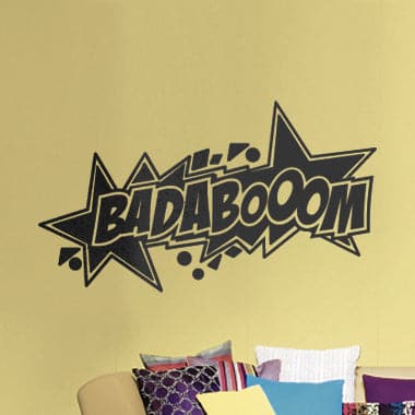 Se Badaboom wallsticker af Alan Smithee, 70x35 cm ❤ Stort online udvalg i Alan Smithee ❤ Hurtig levering: 1 - 2 Hverdage samt billig fragt ❤ Varenummer: ILL-11151 og barcode / Ean: på lager - Udsalg på Wallsticker shop - Kids Spar op til 55% - Over 434 design brands på udsalg