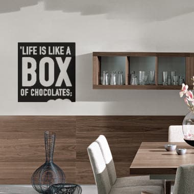 Se Box of chocolates wallsticker af Alan Smithee, 36x36 cm ❤ Stort online udvalg i Alan Smithee ❤ Hurtig levering: 1 - 2 Hverdage samt billig fragt ❤ Varenummer: ILL-11072 og barcode / Ean: på lager - Udsalg på Wallsticker shop - Citater Spar op til 63% - Over 434 design brands på udsalg