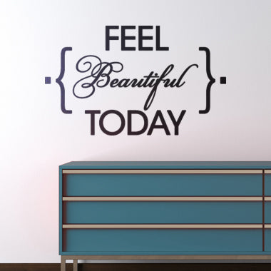 Se Feel Beautiful Today wallsticker af Alan Smithee, 45x27 cm ❤ Stort online udvalg i Alan Smithee ❤ Hurtig levering: 1 - 2 Hverdage samt billig fragt ❤ Varenummer: ILL-12120 og barcode / Ean: på lager - Udsalg på Wallsticker shop - Citater Spar op til 66% - Over 434 design brands på udsalg