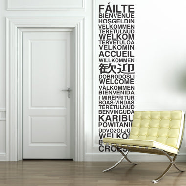 Se Welcome wallsticker af Alan Smithee, 33x138 cm ❤ Stort online udvalg i Alan Smithee ❤ Hurtig levering: 1 - 2 Hverdage samt billig fragt ❤ Varenummer: ILL-11130 og barcode / Ean: på lager - Udsalg på Wallsticker shop - Citater Spar op til 58% - Over 434 design brands på udsalg