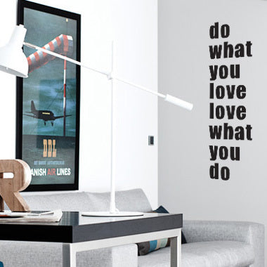 Se What you love wallsticker af Diana Lovring, 25x90 cm ❤ Stort online udvalg i Diana Lovring ❤ Hurtig levering: 1 - 2 Hverdage samt billig fragt ❤ Varenummer: ILL-11694 og barcode / Ean: på lager - Udsalg på Wallsticker shop - Citater Spar op til 66% - Over 434 design brands på udsalg