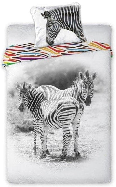 Se Zebraer Sengetøj 140x200 cm - 100 procent bomuld ✔ Kæmpe udvalg i Mmaction ✔ Hurtig levering: 1 - 2 Hverdage samt billig fragt - Varenummer: MMA-2220024 og barcode / Ean: '5907750555680 på lager - Udsalg på Sengetøj med dyr Spar op til 62% - Over 454 design mærker på udsalg